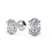 Nathalie Oval Cut Earrings Stud - Nivetta